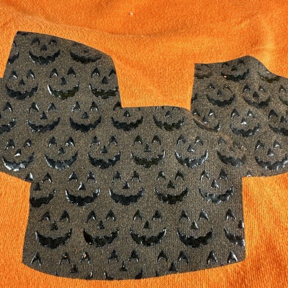 Pumpkin Face T-Shirt Funny Halloween Jack O Lantern Shirt Size Medium - Picture 2 of 3